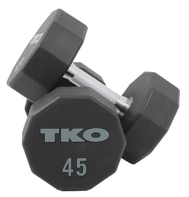 TKO Ten Sided Urethane Dumbbells